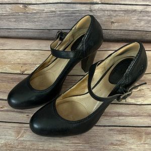 Frye Black Miranda Mary Jane Pumps Heels 7